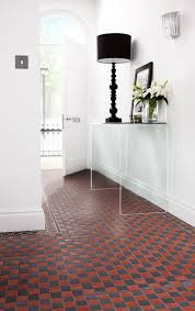 Victorian Black Red Chequer Tile Black And White Hallway Black And White Tiles White Tile Floor