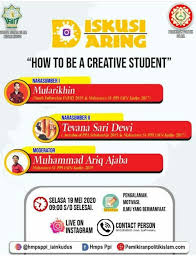 Sebagus dan semahal apapun hp yang anda gunakan pasti seiring waktu akan mengalami. Bagaimana Cara Menjadi Mahasiswa Yang Kreatif Pemikiran Politik Islam Iain Kudus