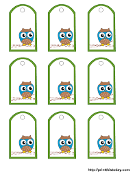 You will need these labels to choose the winner. Free Owl Baby Shower Favor Tags Templates