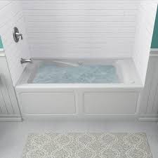 Beautiful design options ensure you. American Standard Everclean 60 In Acrylic Left Drain Rectangular Alcove Whirlpool Bathtub In White 2425lc Lho 020 The Home Depot Whirlpool Bathtub Whirlpool Tub Small Full Bathroom