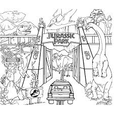Leuk Voor Kids Kleurplaatrondrit Door Jurassic Park Kleurplaten Dinosaurus Jurassic World