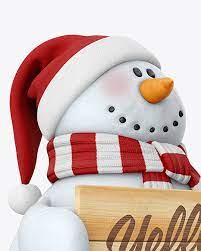 Download Snowman Mockup In Object Mockups On Yellow Images Object Mockups