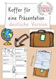 Klappheft Koffer Fur Eine Prasentation Lander Stadte Unterrichtsmaterial Im Fach Erdkunde Englischunterricht Erdkunde Unterrichtsmaterial
