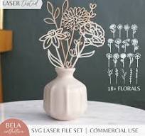 SVG Custom Birth Month Flower Cut Bouquets for Glowforge ...