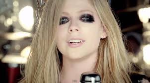 Avril Lavigne in her Here's To Never Growing Up video #dark #Make-up