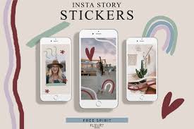 Freesvg.org offers free vector images in svg format with creative commons 0 license (public domain). Instagram Story Stickers Free Spirit 418194 Illustrations Design Bundles