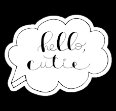 Hello Baby Hello Lettering Lettering Hand Drawn Hand Drawn Lettering Cute Cute Design Sticker Cute Sticke Hand Drawn Lettering Drawing Quotes Lettering