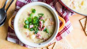 Comfort Soup At Its Finest I Usually Make This To Use Up Leftover Ham This Is Easy To Adapt With Other Ingredients I Ham And Potato Soup Recipes Cheesy Ham