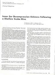 Image result for Inner Ear Decompression Sickness