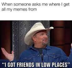 Pin By Pam Crowe On L O L S Friends In Low Places Memes Funny Memes