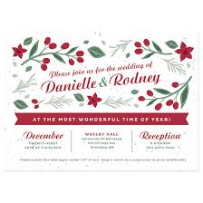 Our talented worldwide community of independent designers has created a wonderful selection of christmas and holiday. Plantable Christmas Wedding Invitation Botanical Paperworks