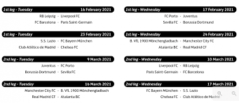 The europa league last 32 round comes to a close on thursday night and there is no time wasted with the draw for the last 16 taking place on friday lunchtime. Champions League Last 16 Draw Results Schedule And Dates As Com