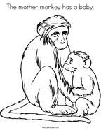 Alphabet coloring book page with outline clip art to color. Lemur Coloring Page Twisty Noodle