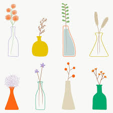 Download Premium Png Of Colorful Doodle Flowers In Vases Pattern On In 2020 Flower Doodles Flower Vase Drawing Flower Illustration