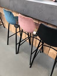 dutch bone franky velvet barkruk barkrukken keuken barkrukken keukeneiland kruk keuken