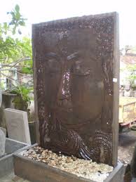 Water Feature Fountain Outdoor Statue Balinese Buddha Face Bronze Crc 2m Outdoor Statues Fountains Outdoor Backyard Design