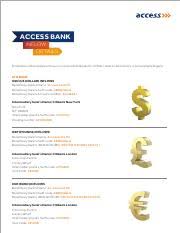 Write to customers change of bank details. Swiftcode 2 Access Bank Inflow Details Find Below Inflow Details With Our Correspondent Banks For Further Credit To Beneficiary In Access Bank Course Hero