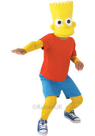 Kids Bart Simpson Costume Simpsons Fancy Dress General Kids Costumes Bart Simpson Costume Simpsons Costumes Bart Simpson