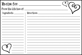 Jun 22, 2020 · open a word processing document and type the text you want on your index card. 9 Best Blank Printable Recipe Cards Printablee Com