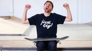 It is easier to do skateboard tricks when rolling there is a good scientific reason why. The Easiest Skateboard Trick To Learn Fast Braille Skateboarding Learn Faster Learning Skateboard