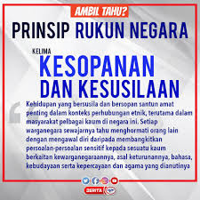 Tertib rukun wudhu yang keenam adalah tertib. Majlis Keselamatan Negara Negeri Sabah Teras Kelima Rukun Negara Kesopanan Dan Kesusilaan Tidak Akan Sempurna Jati Diri Seorang Warganegara Itu Sekiranya Tidak Memahami Menghayati Dan Menjiwai Prinsip Kelima Rukun Negara