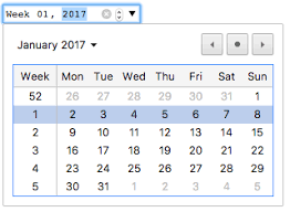 Number of days in year. Input Type Week Html Hypertext Markup Language Mdn