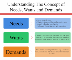 Needs Wants And Demands Marketing Concept Inevitable Steps