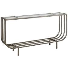 Size, shape, and color will vary. Arlice 67 3 4 Wide Clear Glass Silver Leaf Console Table 35t68 Lamps Plus