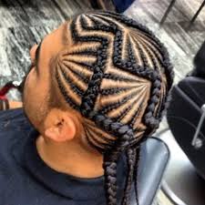 These patterned hairstyles can really carry your hair game with a fresh vibe. Awe Olufunso Nigerian Hairstyle Zig Zag Braids