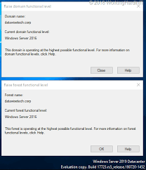 Forest And Domain Functional Level To Windows Server 2019 Working Hard In Itworking Hard In It