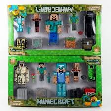 Minecraft Action Figures Pvc Figure Toys Steve Zombie 12pcs Set With Light And Sound Minecraft Toys Minecraft Action Figures Arcade Game Room