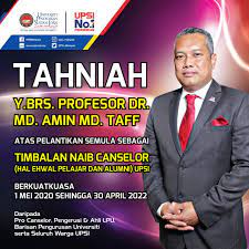 Timbalan kepada canselor persekutuan (bahasa jerman: Upsi Malaysia On Twitter Tahniah Atas Pelantikan Semula Sebagai Timbalan Naib Canselor Hal Ehwal Pelajar Alumni Upsi