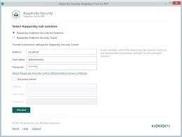 Connecting To Kaspersky Security Center Administration Server