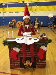 Elf On A Shelf Diy Illusion Costume Diy Halloween Costumes Christmas Costumes Illusion Costumes