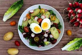 Salade Complete Pommes De Terre Betterave Radis Oeuf Amandine Cooking Pomme De Terre Salade Recettes De Cuisine