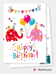 You can add your own version of this. Create Your Own Happy Birthday Cards Free Printable Templates Printed Mailed For You Photo Cards Photo Postcards Greeting Cards Online Sevice Postcard App