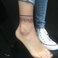 15 Ideas Tattoo Ankle Bracelet For Women Design For 2019 Ankle Bracelet Tattoo Anklet Tattoos Ankle Band Tattoo