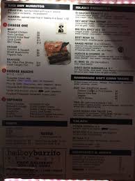 Bad boy burrito cayo hueso fish taco. Menu Sign Picture Of Bad Boy Burrito Key West Tripadvisor