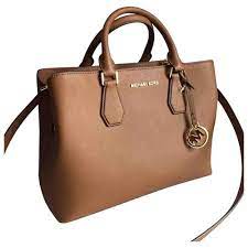 Sacs à main de michael kors : Leather Handbag Michael Michael Kors Brown In Leather 6853324
