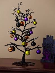 Amazon Com Spooky Tree With Ornaments Table Decor I Think My Nightmare Be Halloween Tree Decorations Creepy Christmas Nightmare Before Christmas Decorations