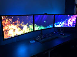 A Better Angle Tower Is Behind The Monitor On The Right Custom Pc Desktop Design Monitor
