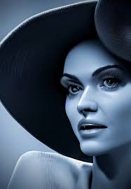 Negative portraits from 1970s musical act publicity