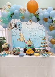 Winnie The Pooh Baby Shower Winnie The Pooh Nursery Baby Etsy In 2022 Disney Baby Shower Baby Shower Fun Baby Shower Theme Decorations