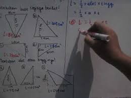 Maybe you would like to learn more about one of these? Matematika 4 Sd Luas Segitiga Lengkap Dan Mencari Alas Atau Tingginya Youtube