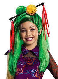 Her outfit is very adorable and she really wanted this doll since she already has the monster high mini figure of her. Monster High Jinafire Long Kids Wig Maskworld Com