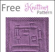 Free Sewing Machine Dishcloth or Afghan Square Knitting ...