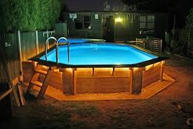 Above Ground Pools Decks Idea Above Ground Swimming Pool Landscaping Fascinating Wooden Deck Above Mit Bildern Schwimmbad Landschaftsbau