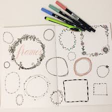 Handlettering Rahmen Zeichnen Mit Einfachen Varianten Zeichnen Rahmen Handlettering