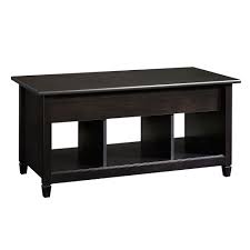 Just e joy 1 pair folding lift up top coffee table lifting frame folding bracket coffee table lifting frame space saving hydraulic buffer. Sauder Woodworking Company Edge Water Lift Top Coffee Table In Estate Black The Home Depot Canada