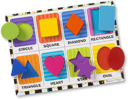 Check spelling or type a new query. Amazon Com Melissa Doug Shapes Wooden Chunky Puzzle 8 Pcs Melissa Doug Toys Games